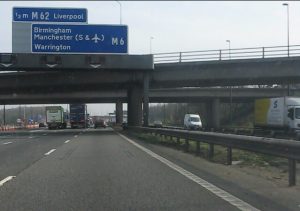 The scheme will start next month on the M6 and M62